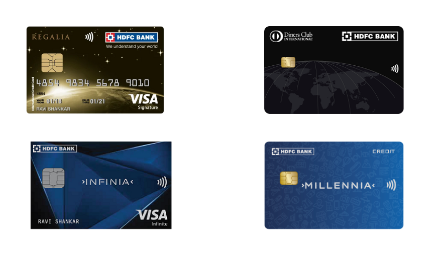 Best 6 Credit Cards of HDFC Bank