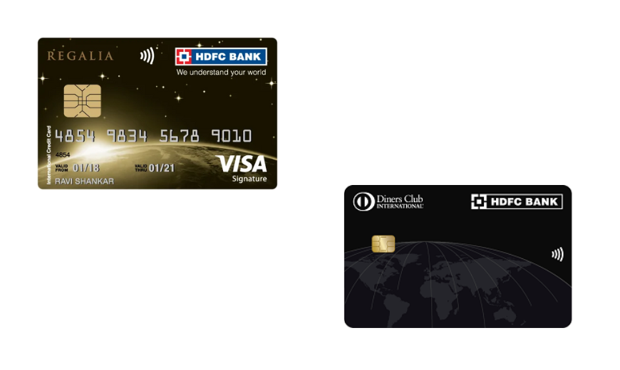 HDFC Regalia and Diners Club Credit Card