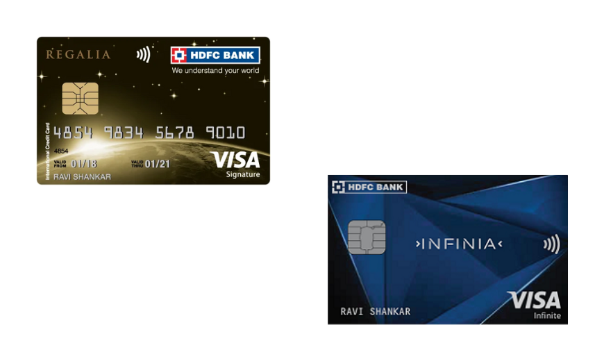 HDFC Regalia and Infinia Credit Card