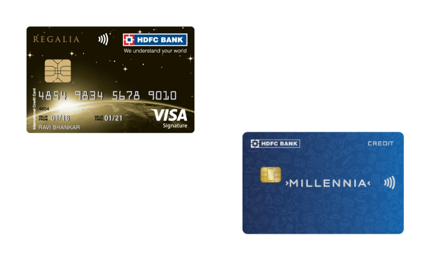 HDFC Regalia and Millennia Credit Card